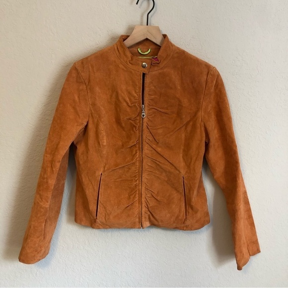 WILSON'S Leather Maxima, Burnt Orange Leather Coat size medium - Picture 5 of 8